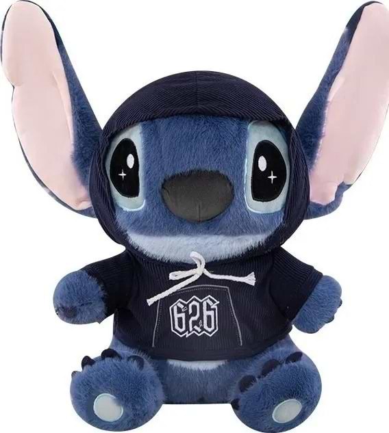М'яка іграшка STITCH Стич в худі 35 см (6928270764689)